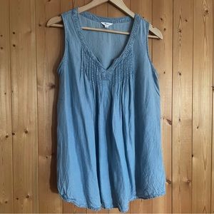 Chambray Maternity Top